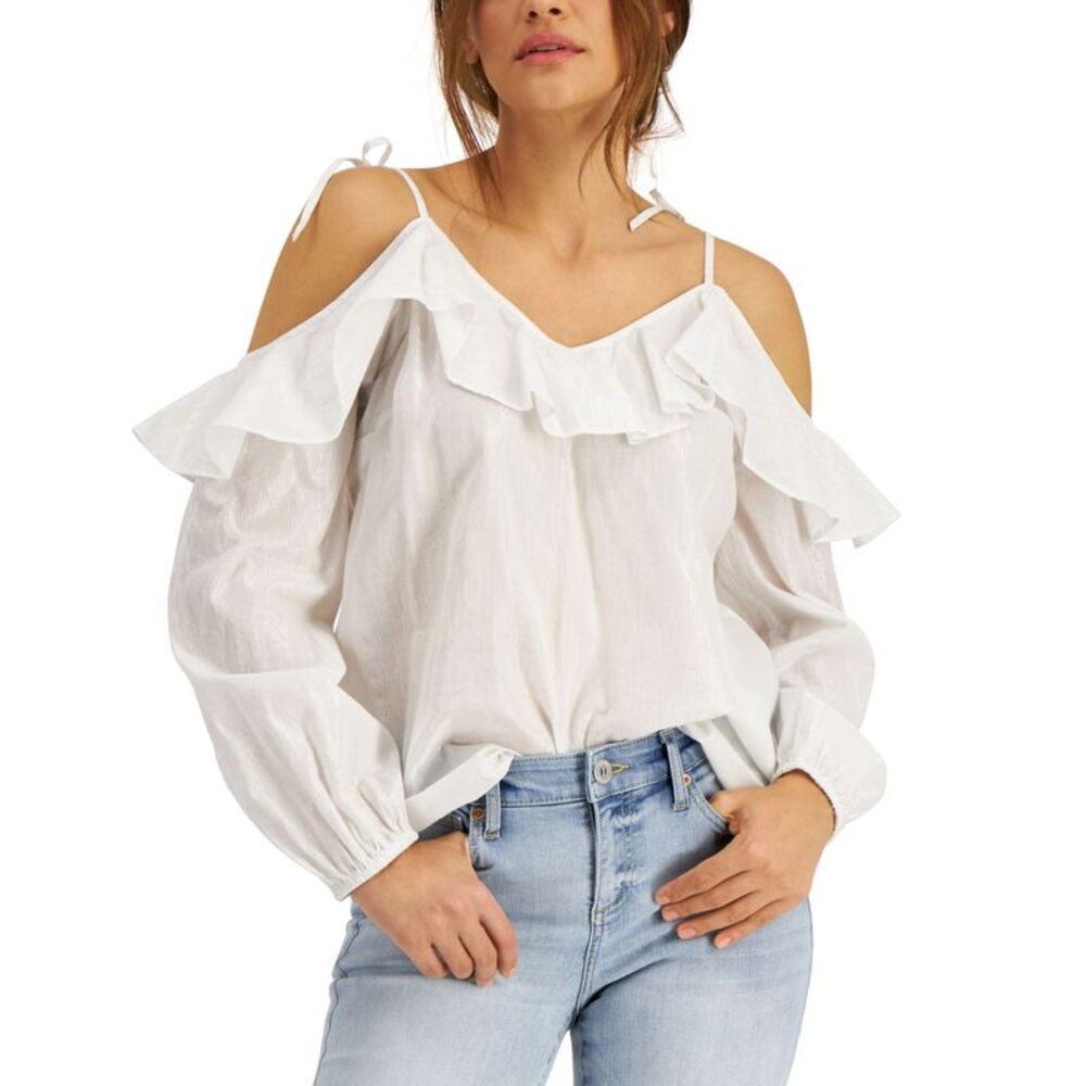 INC International Concepts Cold Shoulder Blouse
